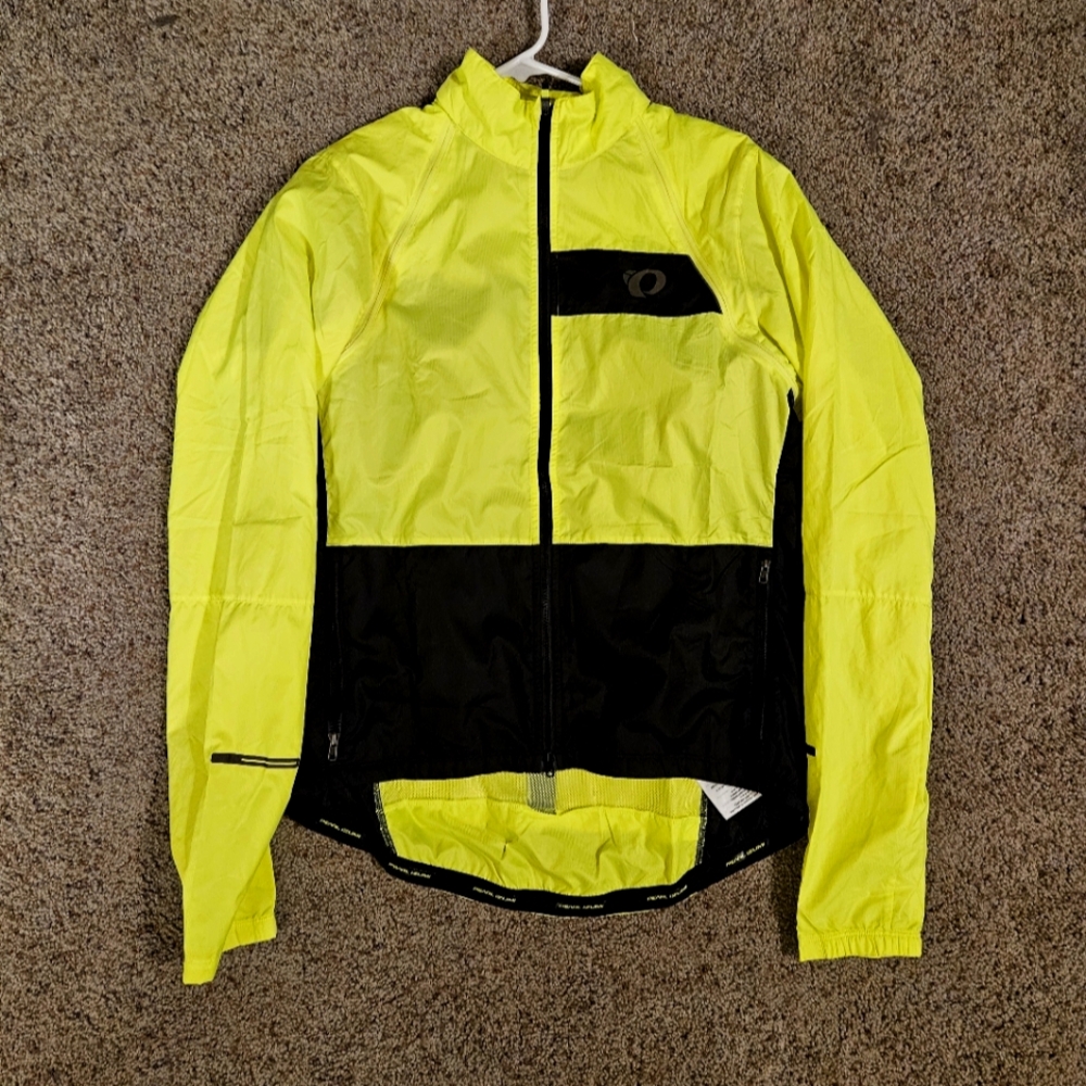 Pearl Izumi convertable windbreaker jacket - high visibility yellow